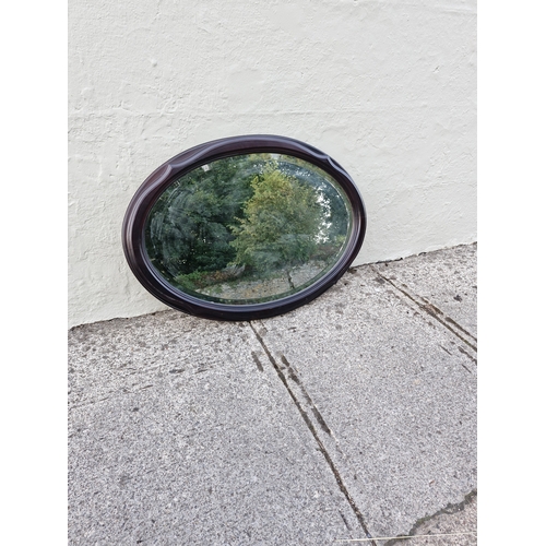 227 - Contemporary mirror oval frame.