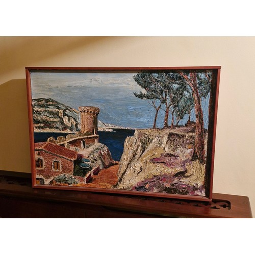 250 - Oil on canvas  - Mediterranean scene  - French School -