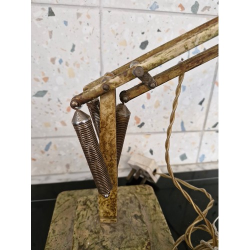 3 - Anglepoise lamp. Model 1227. 
Herbert Terry and Sons.
New light fitting required.