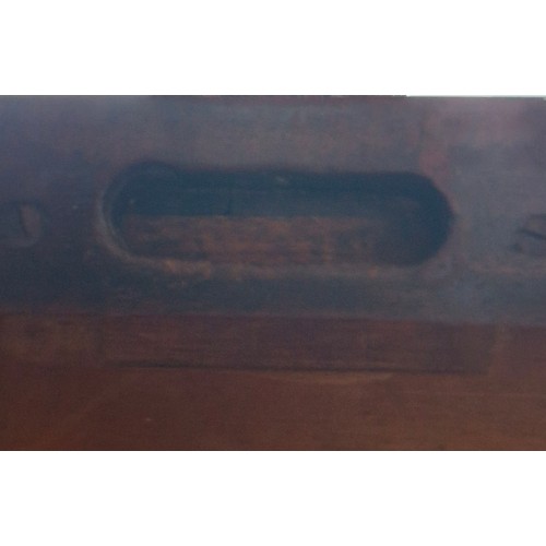 105 - A Victorian mahogany sideboard with original glass nobs