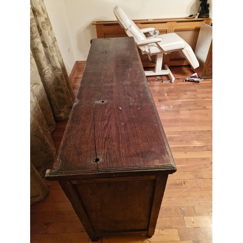 14 - Edwardian oak side board.