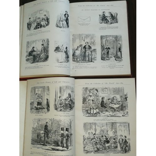 127 - 2x 19th Century John Leech Books Mr. Punch.