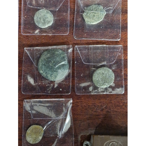 186 - A selection of A.D hammered British and Roman coins