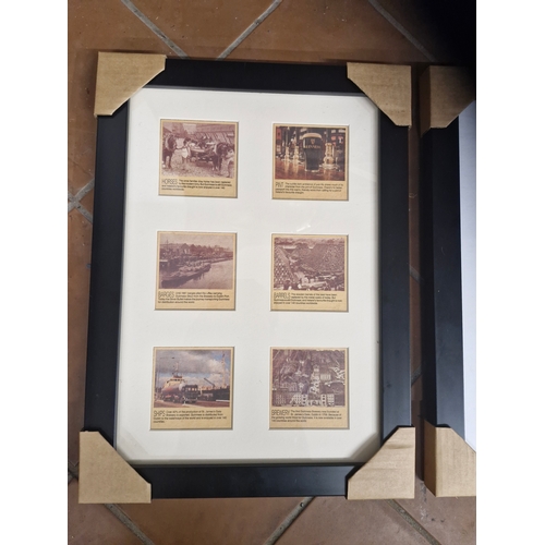 92 - Three good Guinness displays depicting various series of beer mats.