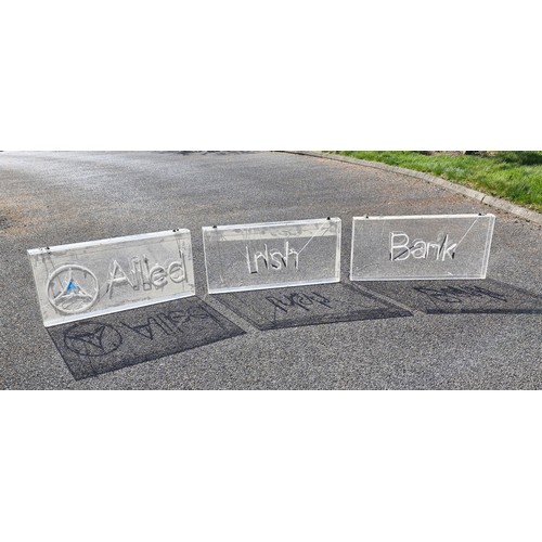 97 - AIB Allied Irish Bank vintage (celtic tiger) neon signage.