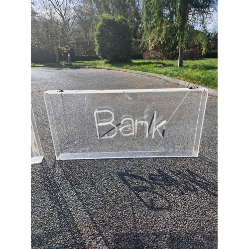 97 - AIB Allied Irish Bank vintage (celtic tiger) neon signage.