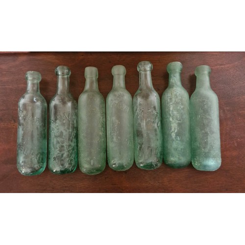 98 - A selection of Hamilton  / torpedo bottles.
