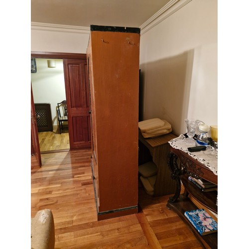 148 - Late Victorian Pine Dresser -
dimensions approx; H 7ft8inches, W 4ft 3inches D 1ft 6inches.