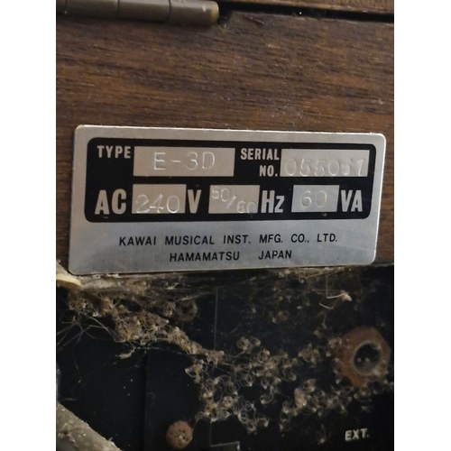 149 - Kawai electric keyboard  / organ 
With an old plug it needs to be rewired