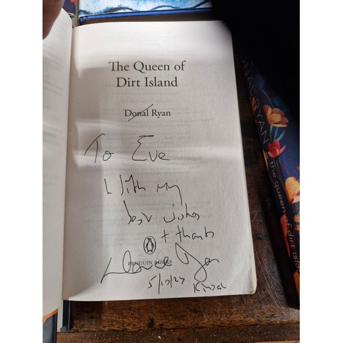 179 - A selection of works by Donal Ryan.
both copies of The Queen of Dirt Island are signed.