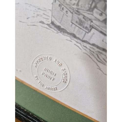 113 - Two lithograph print sketches, one of a Dolmen at Knockeen and a Derge in the manner of Alexander No... 