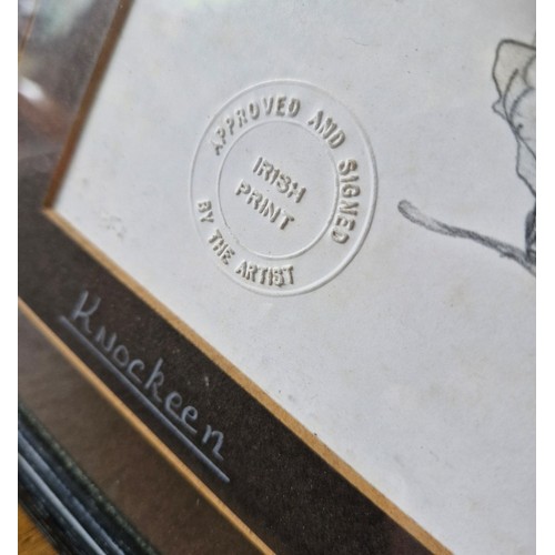 113 - Two lithograph print sketches, one of a Dolmen at Knockeen and a Derge in the manner of Alexander No... 