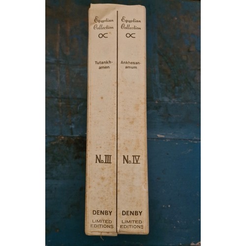 132 - Two decorative plates Denby Egyptian collection.