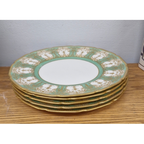 40 - A collection of 5 Royal Doulton Tiffany and Co plate circa 1930s attributed to Herbert Betteley.