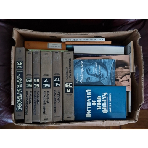 224 - Box of books mainly Shakespeare interest