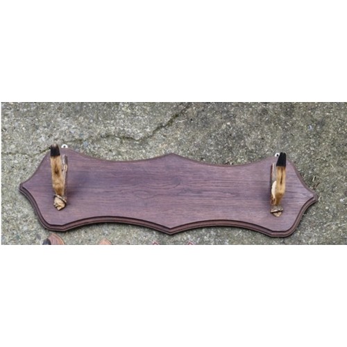 70 - A Taxidermy deer's foot rifle rest.