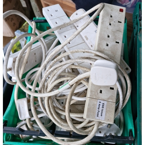 221 - A collection of extensions plugs