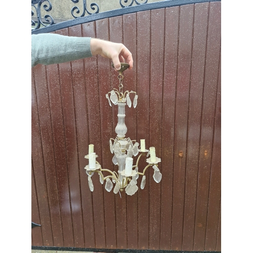 222 - Ornate glass chandelier