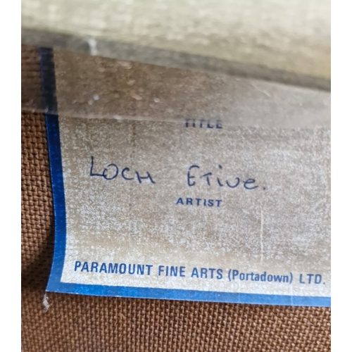 127 - Landscape of Loch Etive in the manner of artist Sydney Richard Percy.