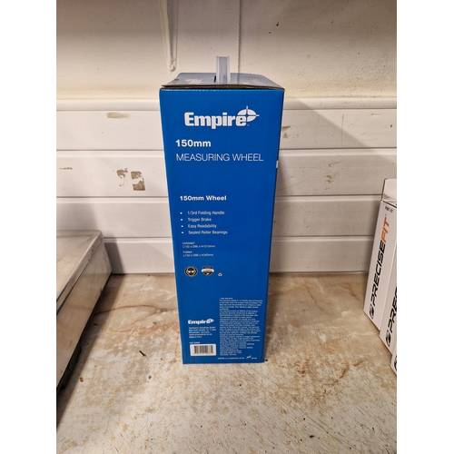 187 - Empire 150mm measuring wheel. Un boxed un opened -