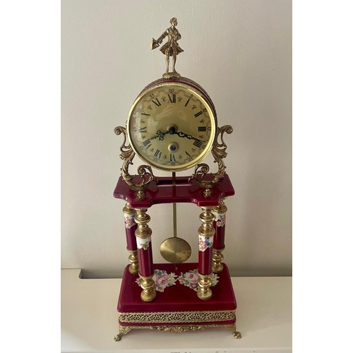 205 - A vintage Italian Alfa mantle clock.