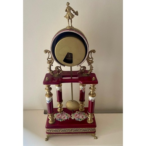 205 - A vintage Italian Alfa mantle clock.
