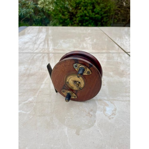 207 - Antique mahogany and brass, 4