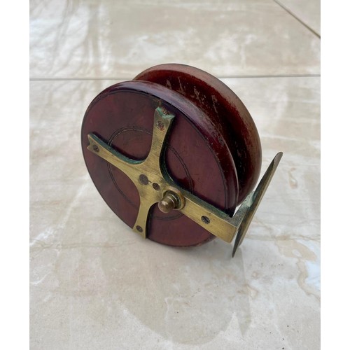 207 - Antique mahogany and brass, 4
