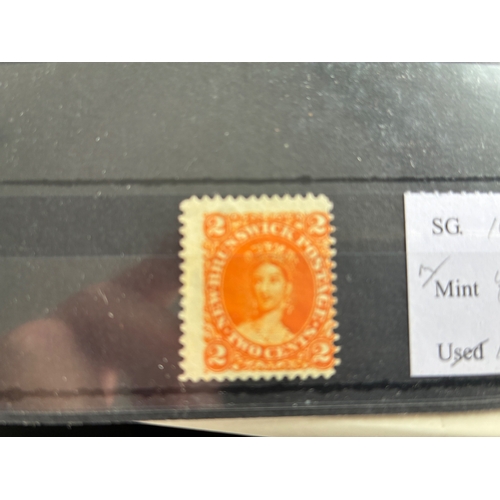 88 - Canada New Brunswick: 2 cents, m/m. (SG 10). Cat £38