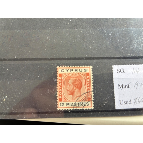 110 - Cyprus 1924 12 piastres, vfu. (SG 114). Cat £65