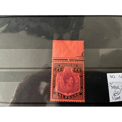 71 - Bermuda 1951 £1, u/m top marginal. (SG 121d). Cat £55