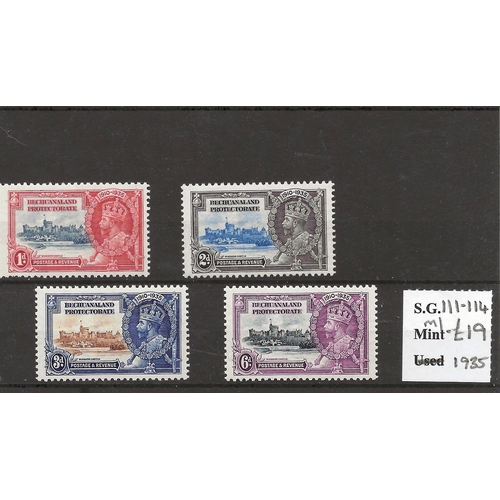 66 - Bechuanaland 1935 Silver Jubilees set (SG 111/4) m/m Cat £19