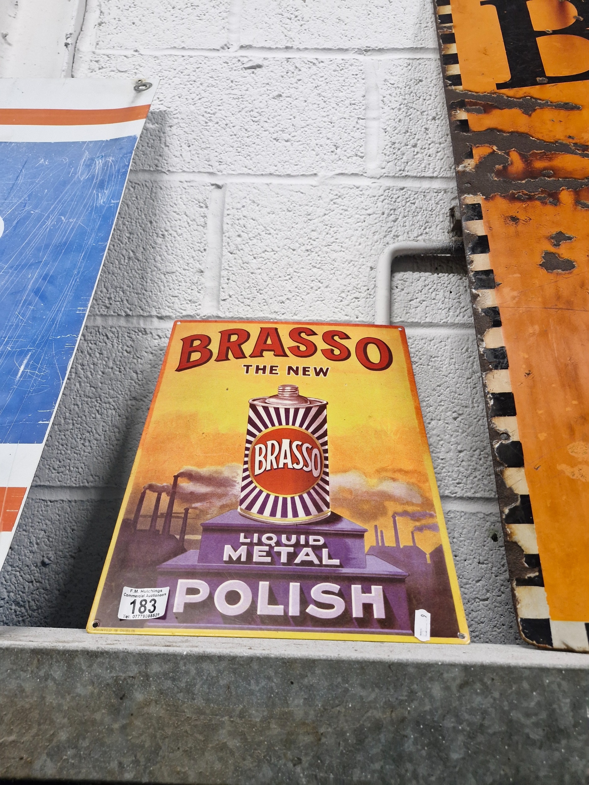 Brasso tin sign 41cm x 30cm