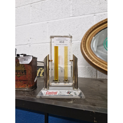 Castrol viscosity display