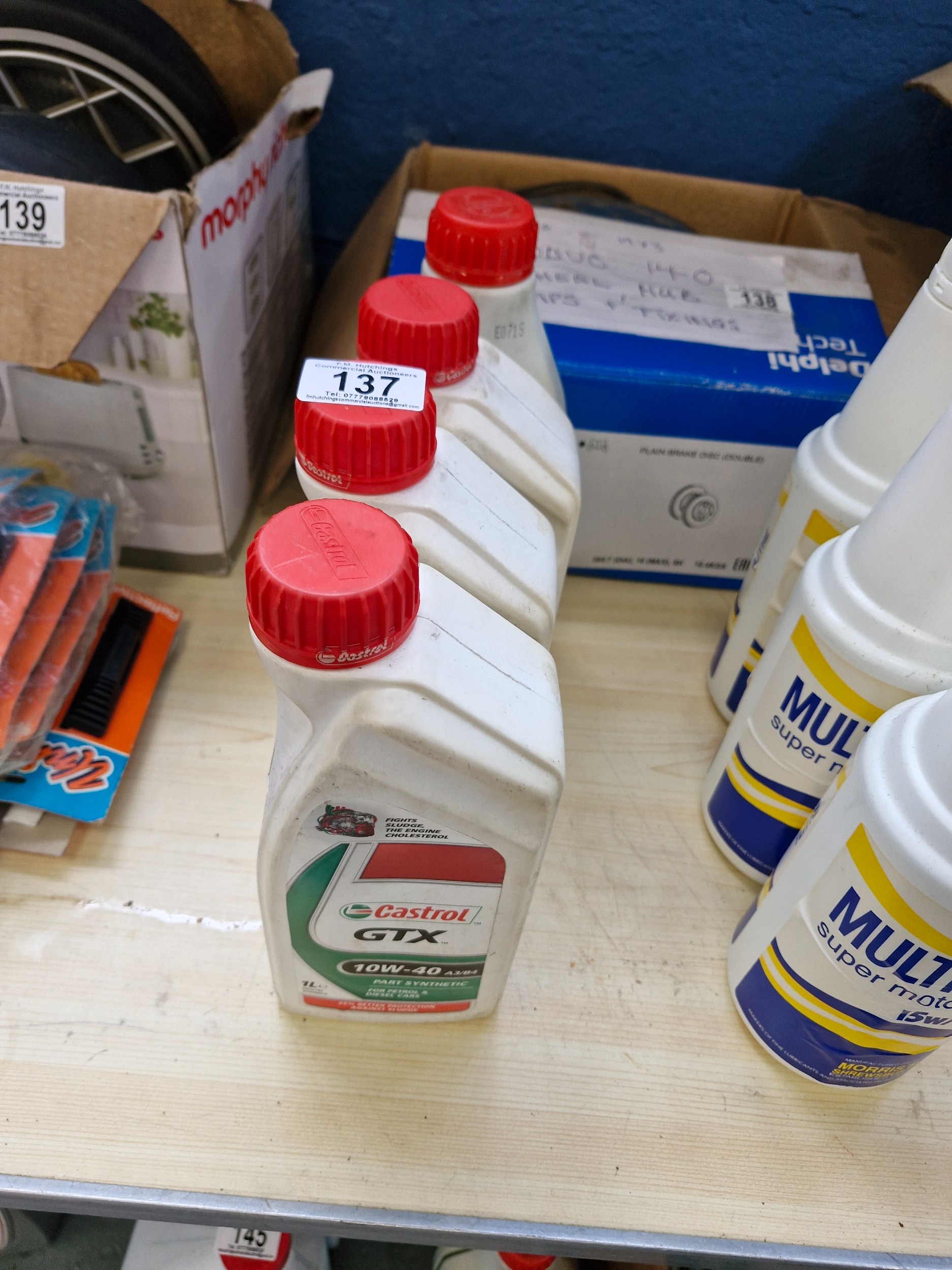 4 x Bottles of oil