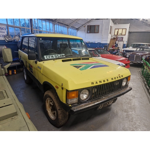 2 door range rover v8 REG 'cfm857w' no key