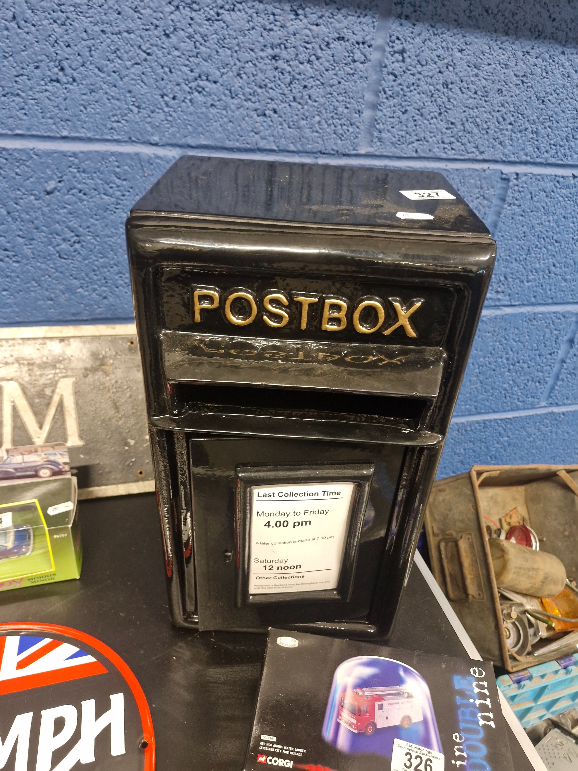 black post box