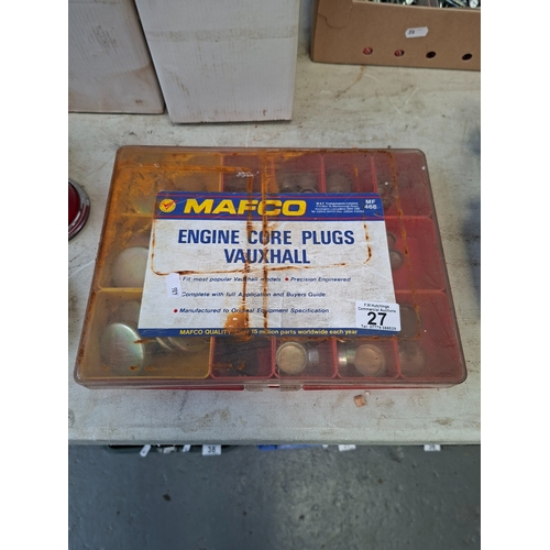 Box of core plugs