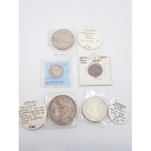 18 - A collection of German coins, 1849 to 1932