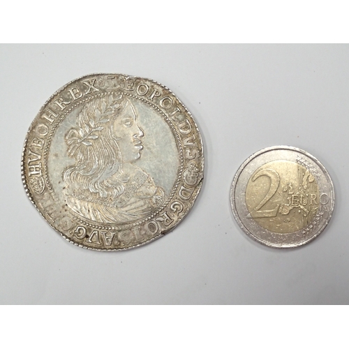 26 - A coin from Hungary dated 1660 (A Taler of the Holy Roman Empire struck for Hungary. Kremnitz. Early... 