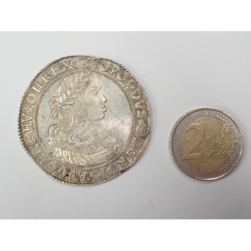 26 - A coin from Hungary dated 1660 (A Taler of the Holy Roman Empire struck for Hungary. Kremnitz. Early... 