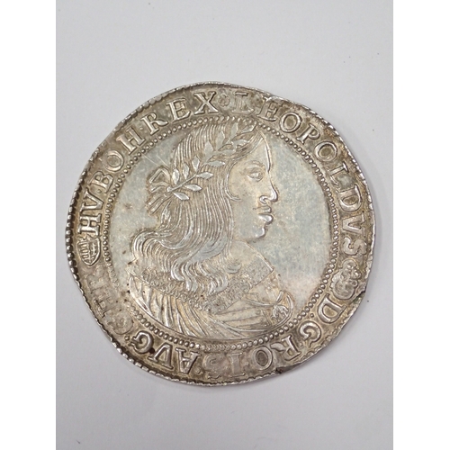 26 - A coin from Hungary dated 1660 (A Taler of the Holy Roman Empire struck for Hungary. Kremnitz. Early... 