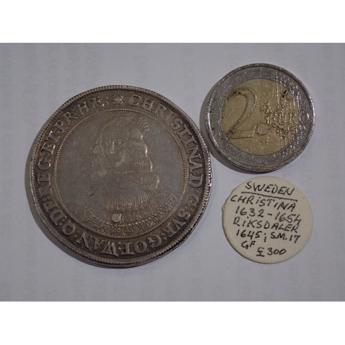 36 - Sweden Christina 1632-1654 Coin dated 1645