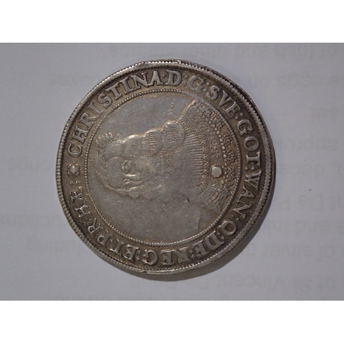 36 - Sweden Christina 1632-1654 Coin dated 1645