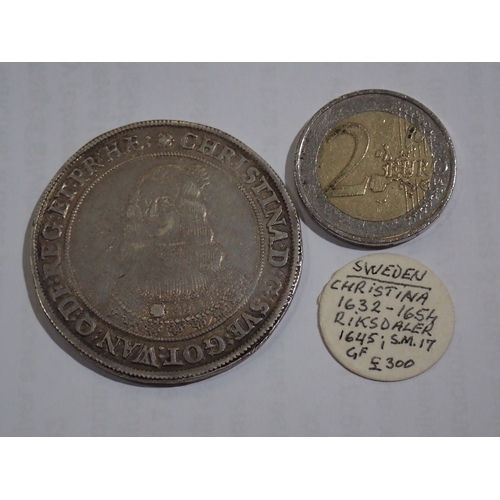 36 - Sweden Christina 1632-1654 Coin dated 1645