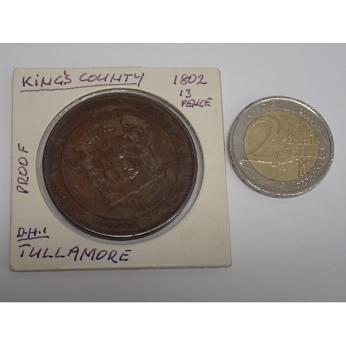 57 - An 1802 Rare Tullamore thirteen pence token, Charleville Estate