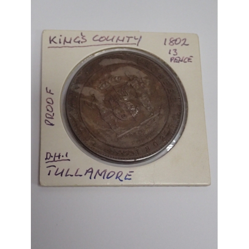 57 - An 1802 Rare Tullamore thirteen pence token, Charleville Estate