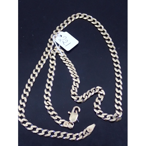 221 - A gold chain approx. 25 grams, length approx. 21 inches