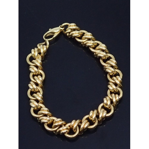 111 - A heavy 18ct gold bracelet approx 29.8 grams by Tiffany & Co. length  7.5 inches