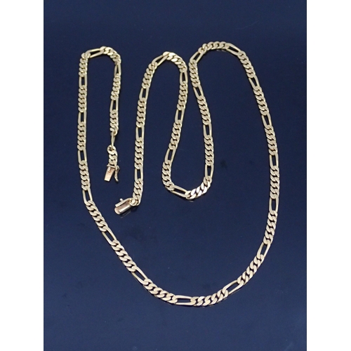 114 - A long 18ct gold chain  approx. 34.4 grams length approx. 28 inches